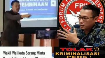 Forum Pers Independent Indonesia: Ucapan Wakil Walikota Serang Soal Wartawan Bodrex Bisa Picu Polarisasi Sosial