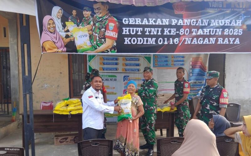 Ket foto : Daramil 05/Darul Makmur Letda Inf Ali Mustofa, Kamis (11/08/2025).