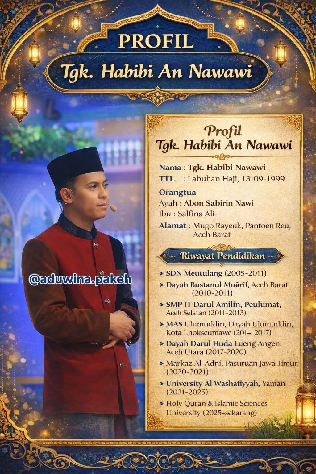 Profil Tgk. Habibi An Nawawi