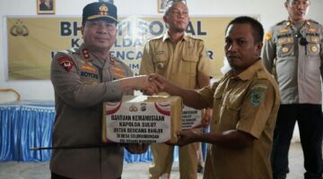 Kapolda Sulut Tinjau Lokasi Banjir Bandang di Solimandungan 2 dan Salurkan Bantuan Kemanusiaan