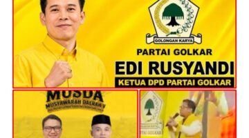 Aklamasi di Musda Golkar KBB, Edi Rusyandi Resmi Nahkodai Partai untuk Periode Mendatang