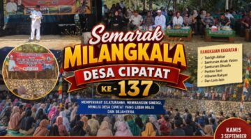 Semarak Milangkala Desa Cipatat ke-137, Ratusan Warga Tumpah Ruah di Lapang Pangapuran