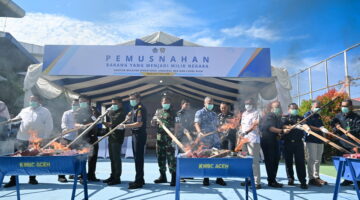 Bea Cukai Aceh Musnahkan Barang Hasil Penindakan Senilai Rp1,83 Miliar