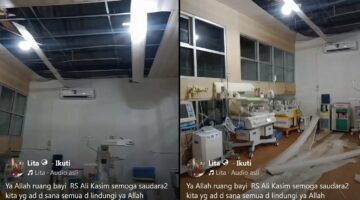 Plafon di Atas Inkubator Bayi RSUMAK Jebol Diterjang Hujan, Standar Keselamatan Pasien Dipertanyakan